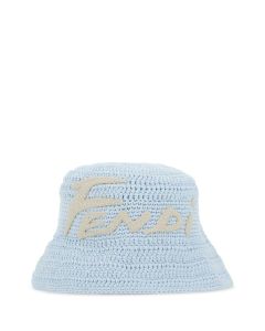 Fendi Logo Embroidered Bucket Hat