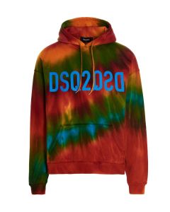 Dsquared2 Tie Dye Effect Drawstring Hoodie