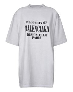Balenciaga Logo Printed Short Sleeved T-Shirt