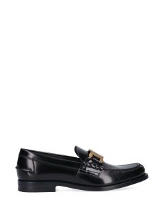 Tod's Chain Detailed Logo Engraved Loafers