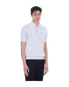 Polo In Cyan Cotton