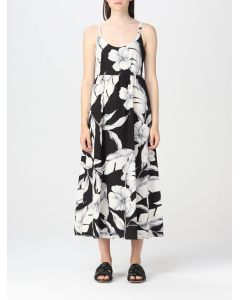 TWINSET Floral Printed Sleeveless Midi Dress