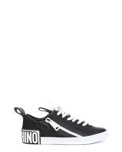 Moschino Zip-Detailed Lace-Up Sneakers