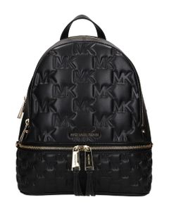 Rhea Zip Backpack In Black Leather