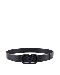 Valentino VLogo Plaque Buckled Belt