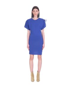 Zarko Dress In Blue Cotton