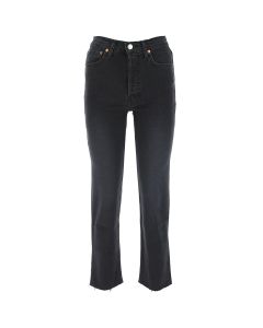 RE/DONE High Rise Stove Pipe Jeans