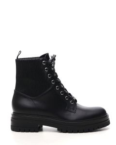 Gianvito Rossi Martis Lace-Up Combat Boots