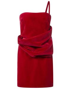 Tom Ford One-Shoulder Velvet Effect Mini Dress