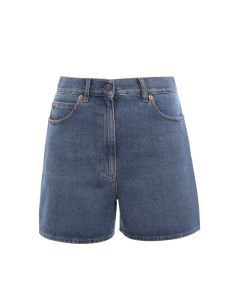 Gucci Logo Patch Button Detailed Shorts