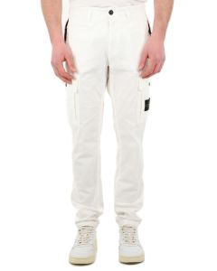 Stone Island Buttoned Logo Patch Cargo Pants