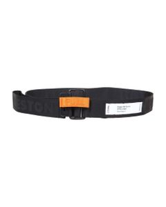 Belt In Black Fabric With Logo