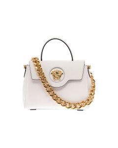 Versace Woman's La Medusa White Leather Handbag