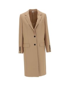 Burberry Single-Breasted Long-Sleeved Coat