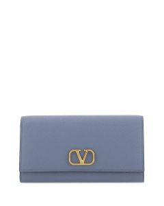 Valentino VLogo Plaque Wallet