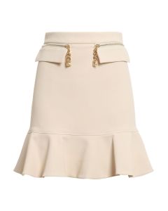 Flounced mini skirt
