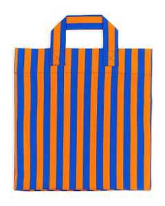 Shopper Bag With Striped Pattern