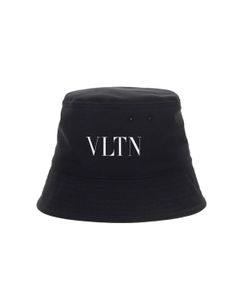 Valentino VLTN Logo Printed Bucket Hat