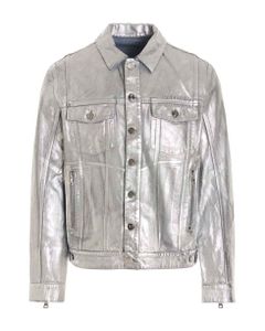 Silver Coated Denim Jacket