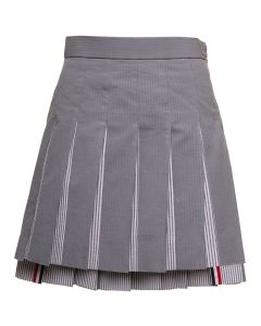 Thom Browne High-Low Hem Pleated Skirt