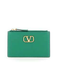 Valentino VLogo Signature Zip-Up Wallet