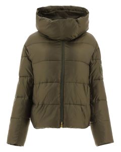 Pinko Front-Zip Down Hooded Jacket