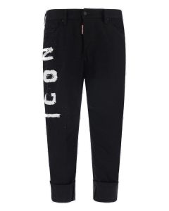Dsquared2 Icon Logo Print Tapered Jeans