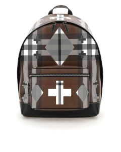 Burberry Checked Zipped Backpack