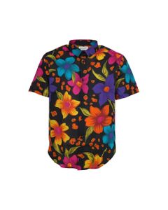 Floral Printed Short-sleeved Shirt