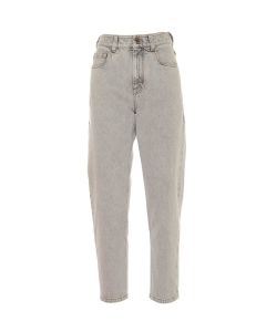 Brunello Cucinelli Button Detailed Tapered Leg Jeans