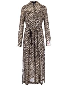 Golden Goose Deluxe Brand Leopard Print Midi Dress