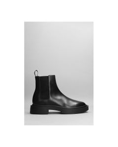 Aston G Ankle Boots In Black Leather