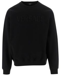 Versace Logo Detailed Crewneck Sweatshirt