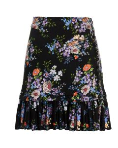 Paco Rabanne Floral-Print Midi Skirt