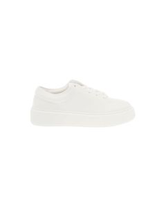 Ganni Woman's White Faux Leather Sporty Mix Sneakers