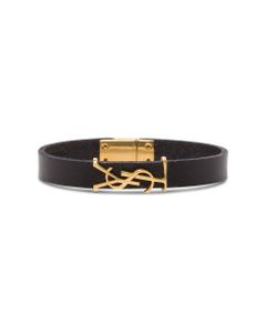 Leather Bracelet With Logoed Buckle