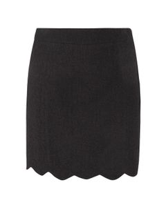 Moschino Scallop-Hem High Waist Mini Skirt
