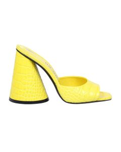 Mule Luz In Yellow Leather