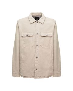 Beige Cotton Shirt Jacket With Pockets A.p.c. Man