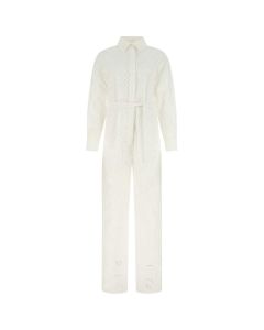 MSGM Belted Long Sleeved Jumpsuit