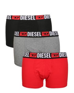 Diesel Logo Waistband Pack Of Three Boxers
