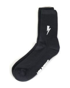 Thunderbolt-intarsia Cotton Socks