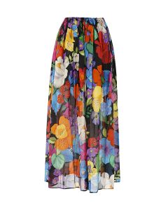 TWINSET Allover Floral Printed Skirt