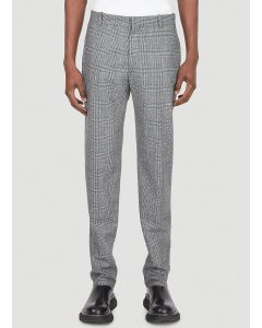 Alexander McQueen Houndstooth-Checked Tailored Trousers