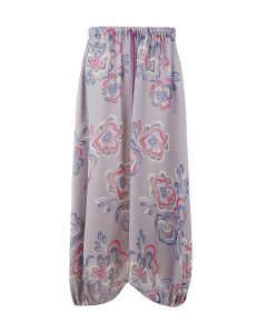 Giorgio Armani Floral Printed Drawstring Skirt