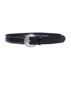 Golden Goose Leather Ranch Belt With Studs