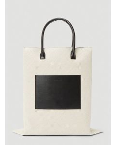 Jil Sander Logo Embossed Small Tote Bag