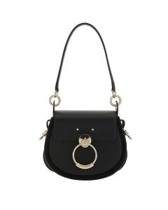 Chloé Tess Logo Embossed Ring Embellished Shoulder Bag