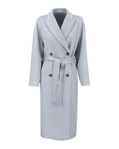 Embellished cashmere coat