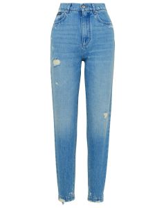Dolce & Gabbana Distressed High Waist Jeans